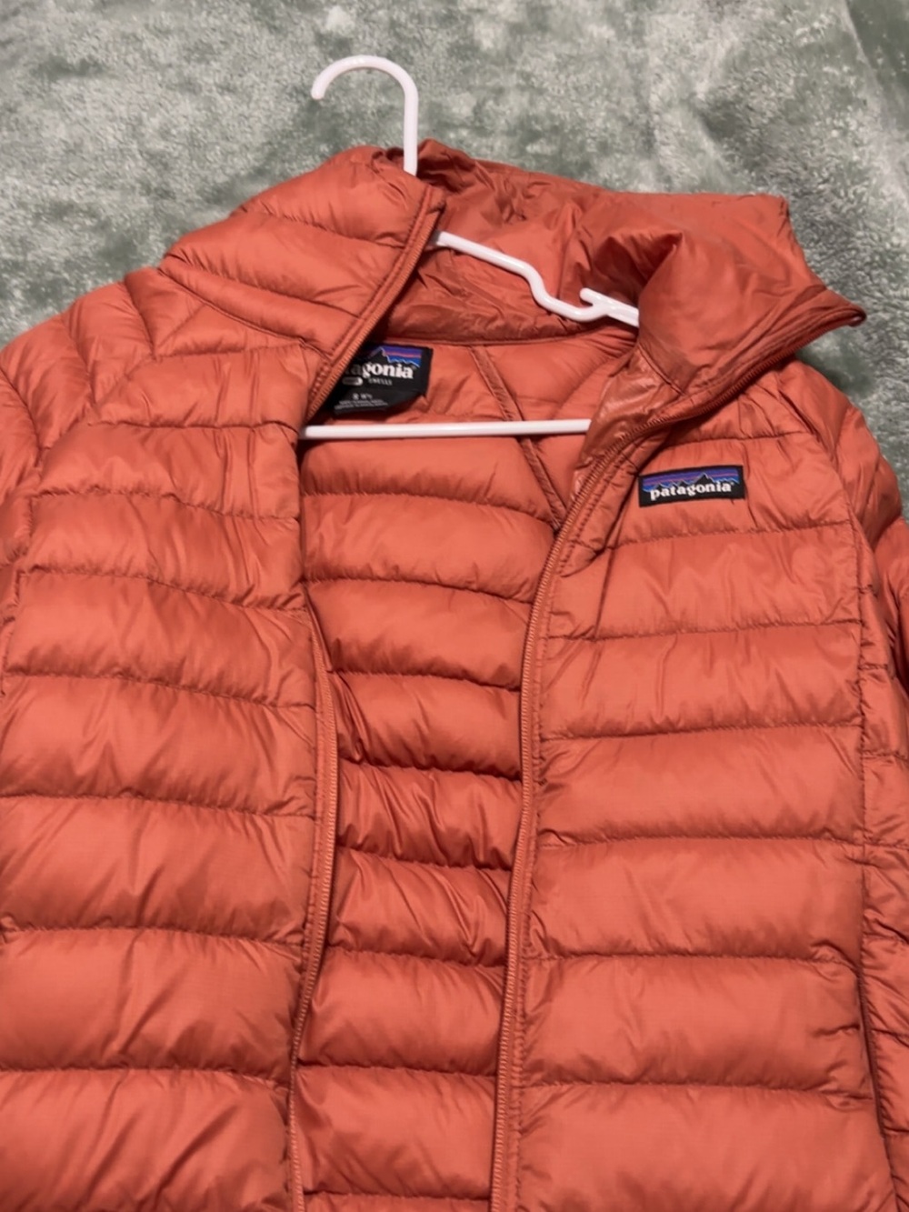 Patagonia Women's Rust Orange Down Jacket